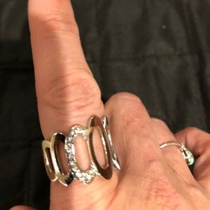 Lia Sophia Ring, index finger, silver